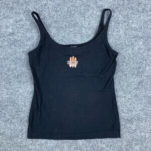 Duke’s Waikiki Tank Top Womens M Black Spaghetti Strap Hawaii Surf Souvenir